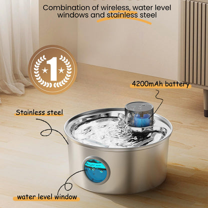 MHT™ PureFlow Wireless Pet Water Fountain