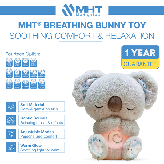 MHT™ DreamBreath Buddy – Soothing Plush with Breathing & Calming Lights