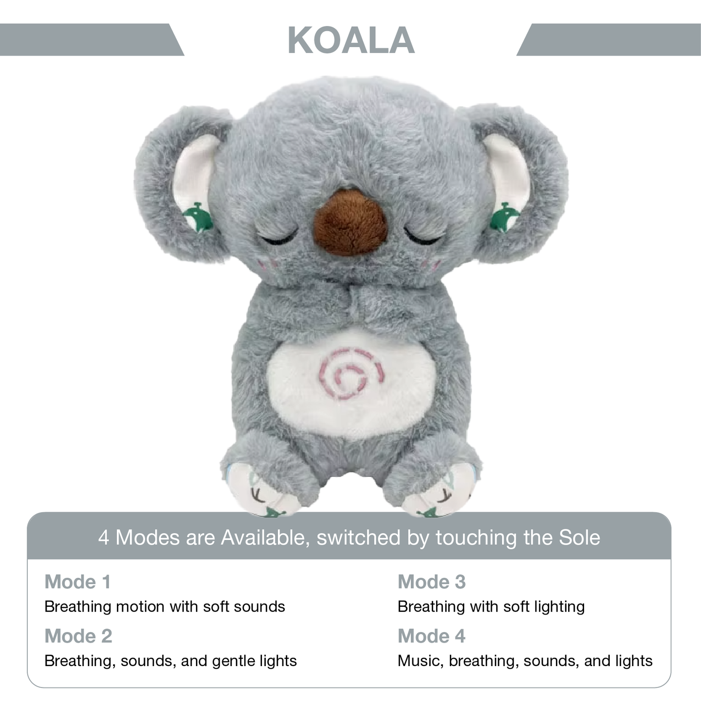 MHT™ DreamBreath Buddy – Soothing Plush with Breathing & Calming Lights